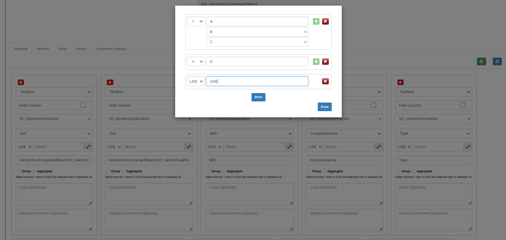 Report Engine - Advanced Query