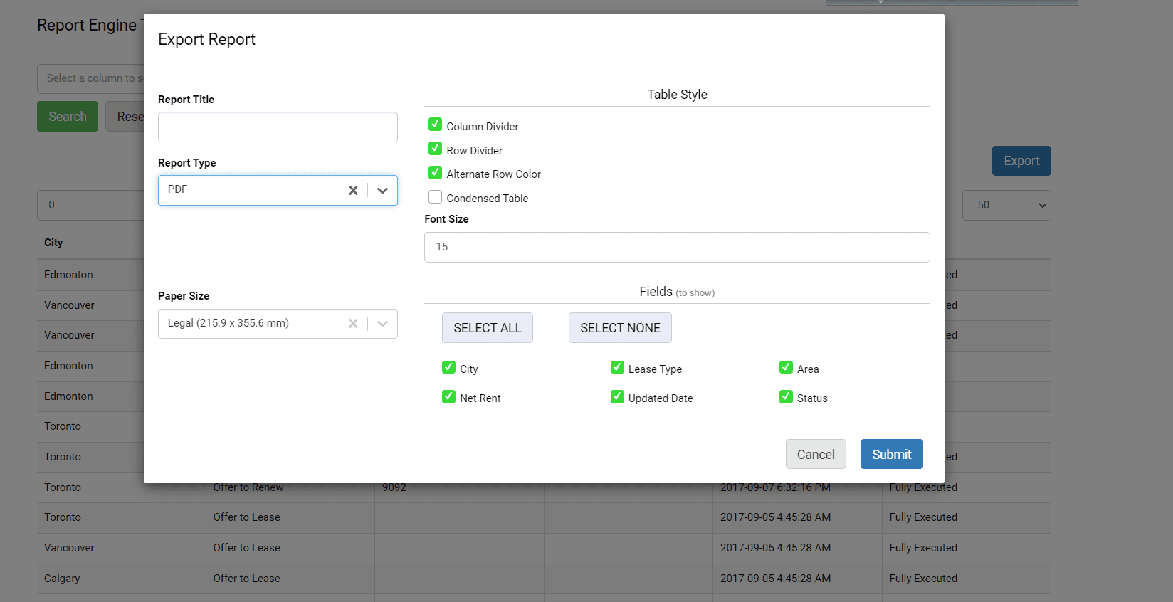 Report Engine - Renderer Extension - Export Report