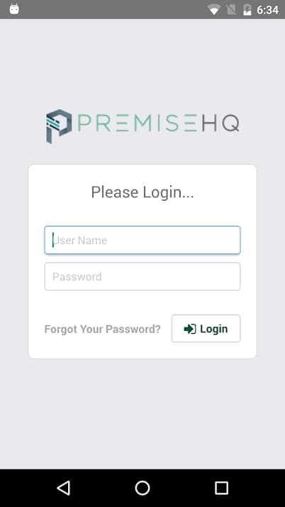 Premise App - Login